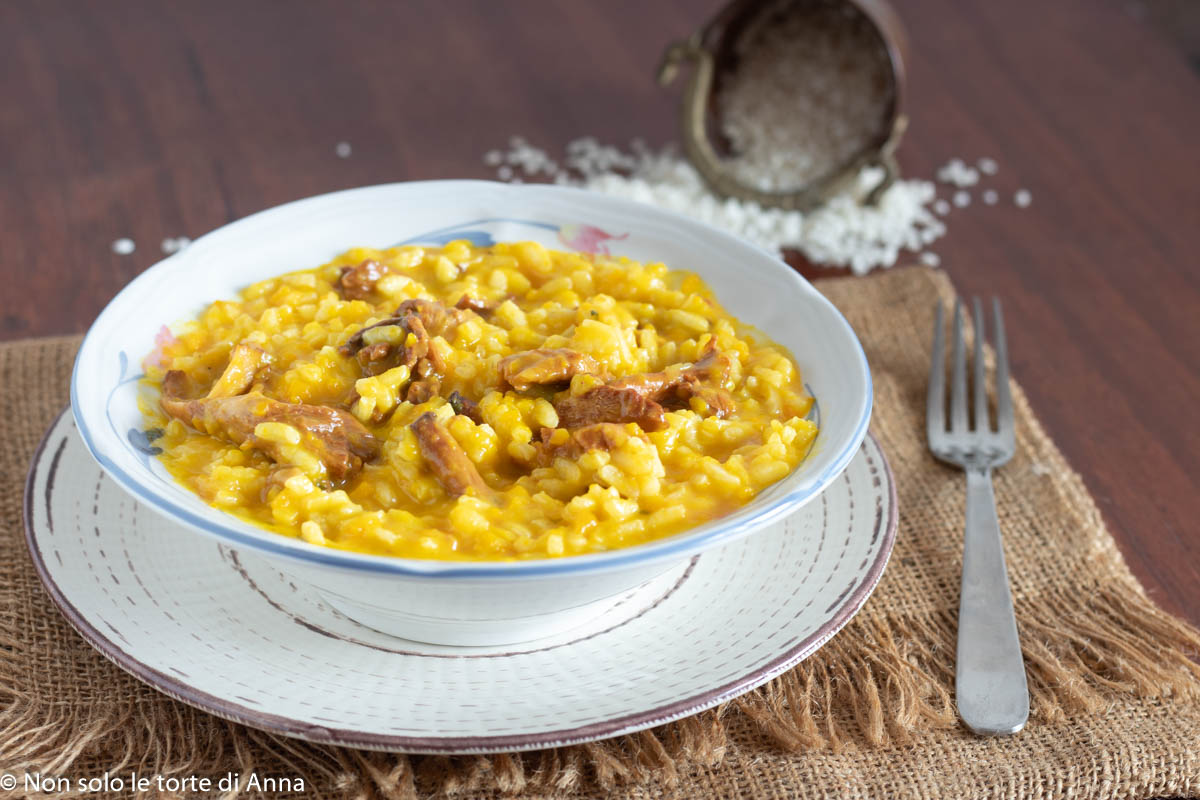 Risotto zucca e funghi Ricetta risotto con funghi e zucca