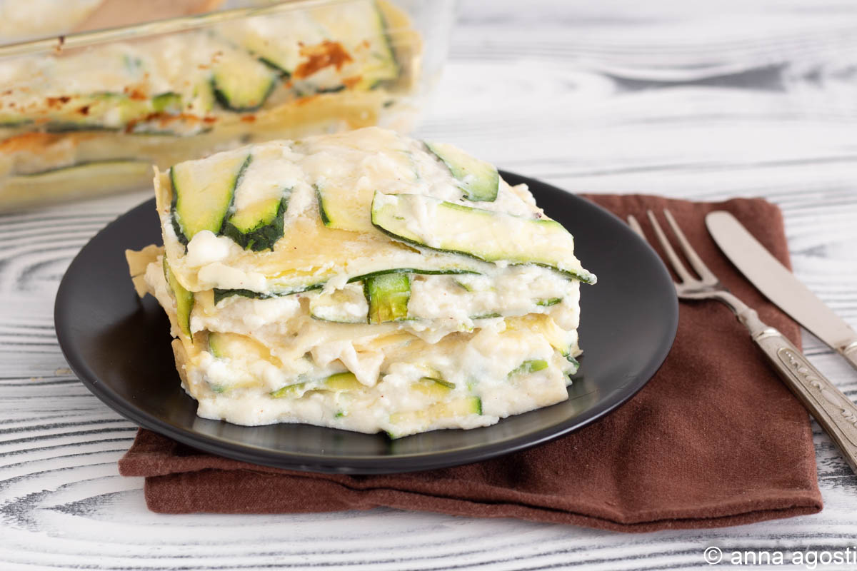 lasagne bianche di zucchine e ricotta