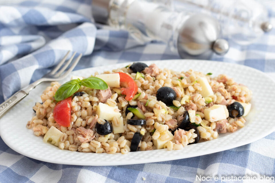 orzo freddo verdure e tonno
