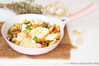 feta greca in padella con verdure