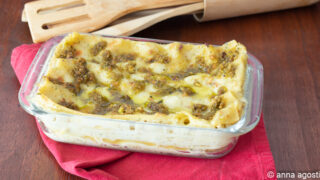 lasagne al pesto di pistacchi