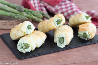 Cannoncini con crema di asparagi