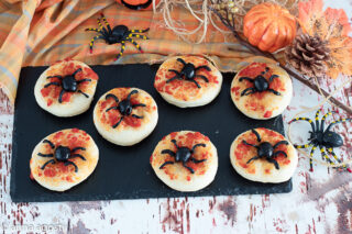 Pizzette ragno per Halloween