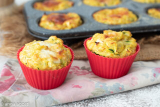 Muffin salati con verdure