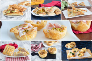 Antipasti di Natale con pasta sfoglia