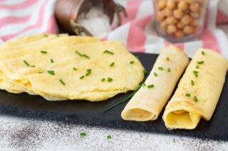 Crespelle con aquafaba ricetta vegana senza glutine