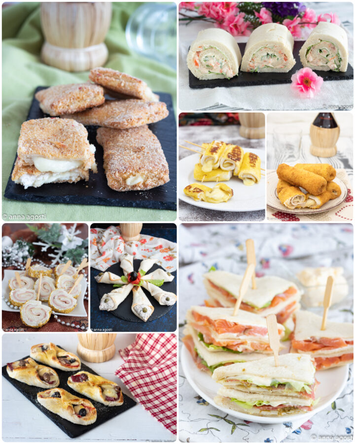 Antipasti con pane per tramezzini