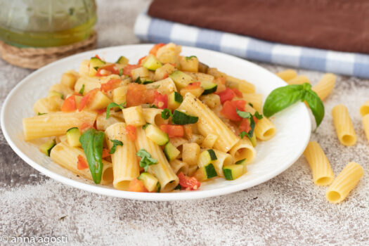 Pasta all'ortolana ricetta vegetariana