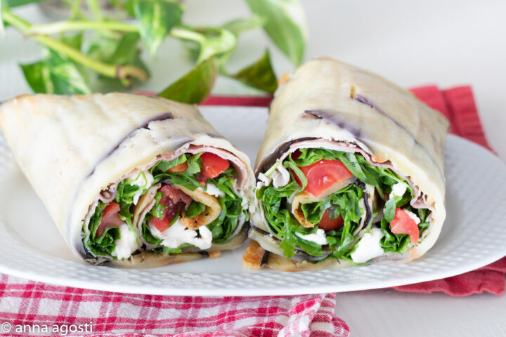 Rotolo di Melanzane ripieno freddo