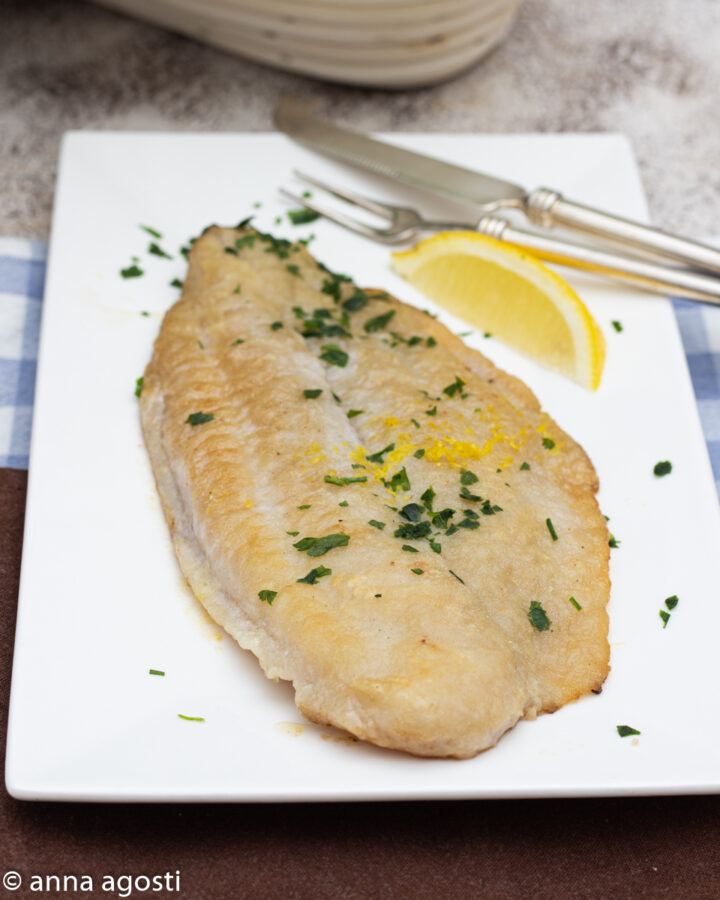 Filetti di persico al limone in padella