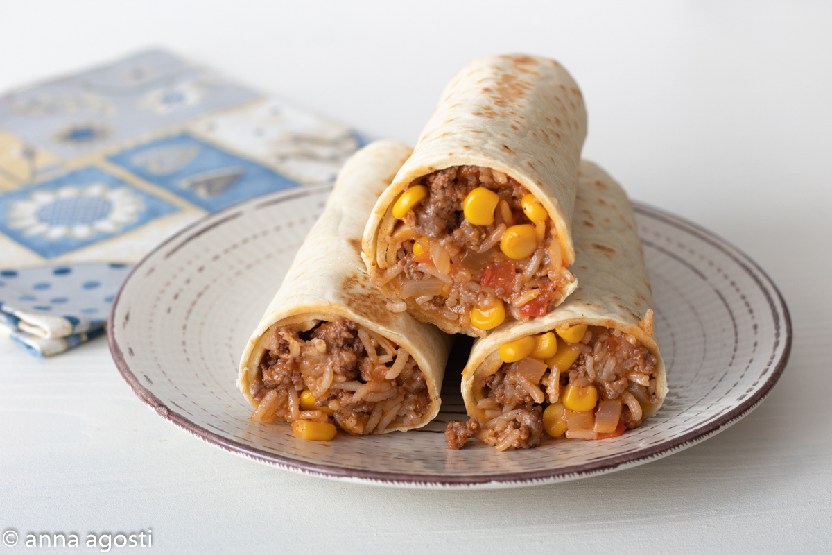 Burritos messicani di carne