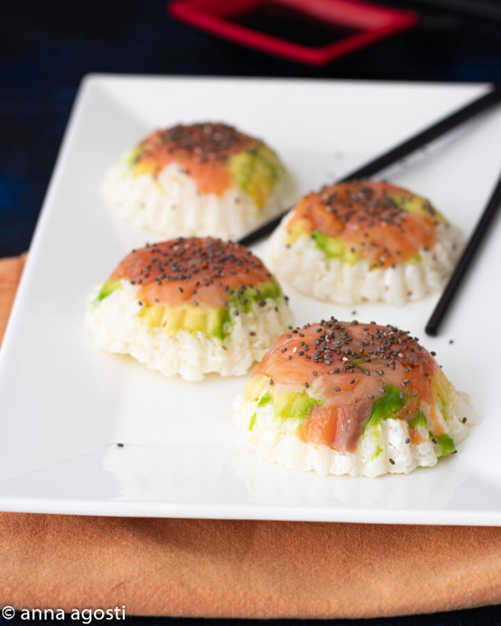 sushi cake monoporzione