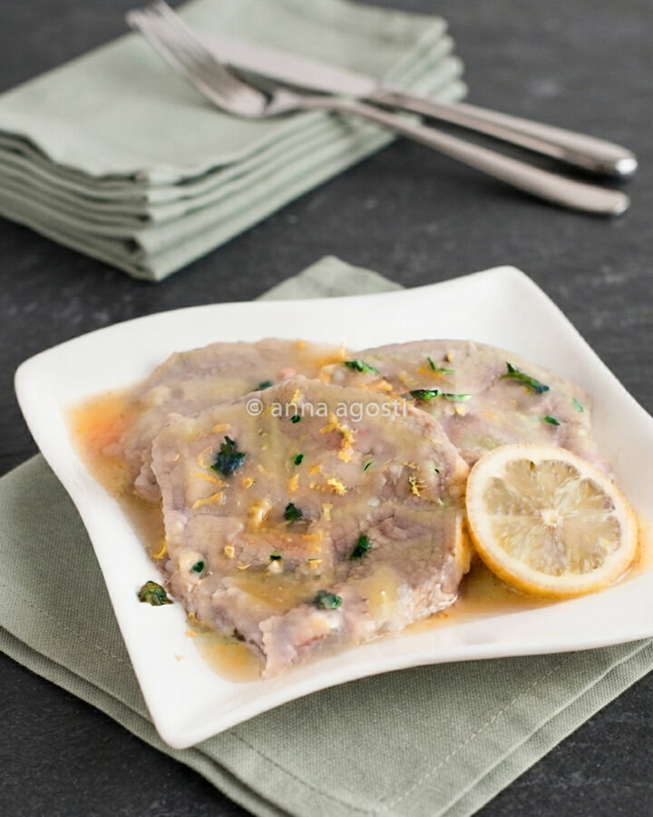 Fettine di Lonza al Limone o scaloppine
