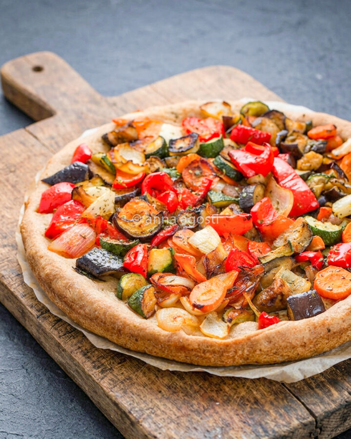 Focaccia integrale di verdure