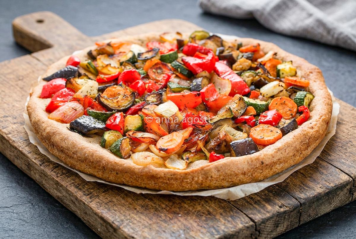 Focaccia integrale di Verdure