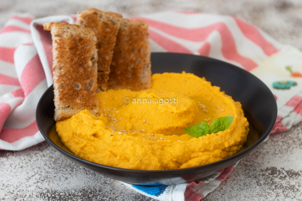 Hummus di patate dolci e ceci