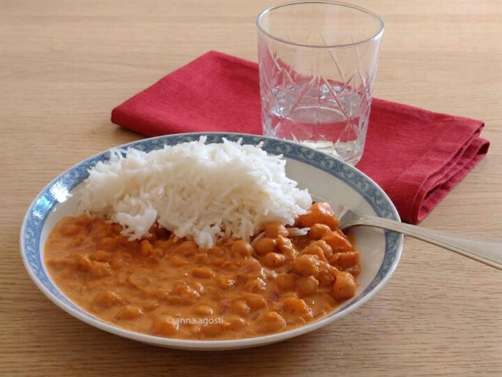 curry di zucca e ceci