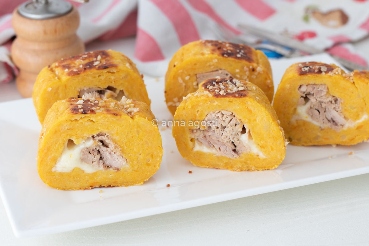 Polpettone di patate zucca e tonno
