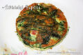 Frittata di spinaci e wurstel paesano.