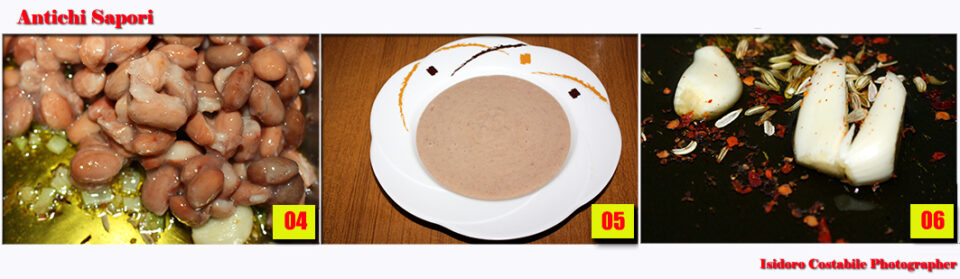 Vellutata di verza e borlotti con crostini di casatiello.