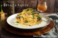 Linguine con vongole e lupini “bianchi” al zeste di limone.