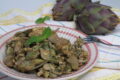 Uova strapazzate con carciofi