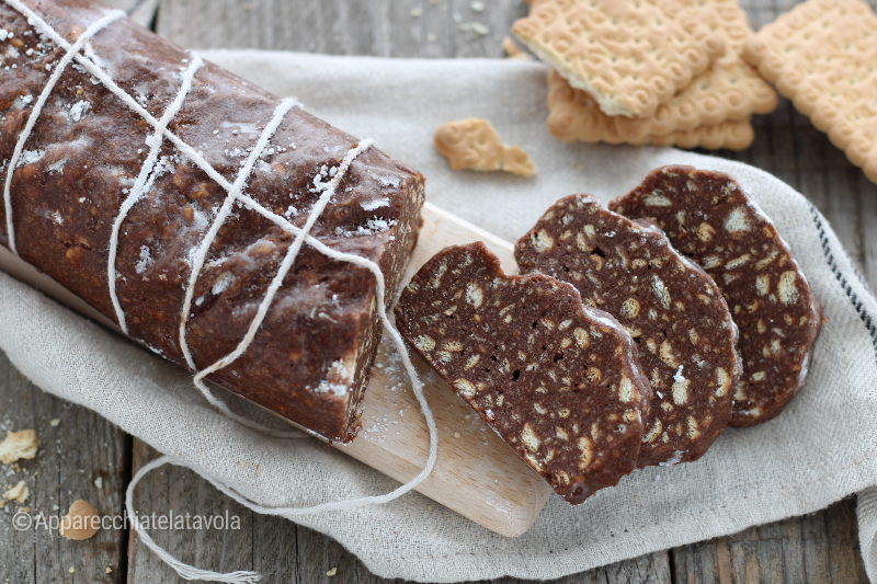 salame dolce con cacao