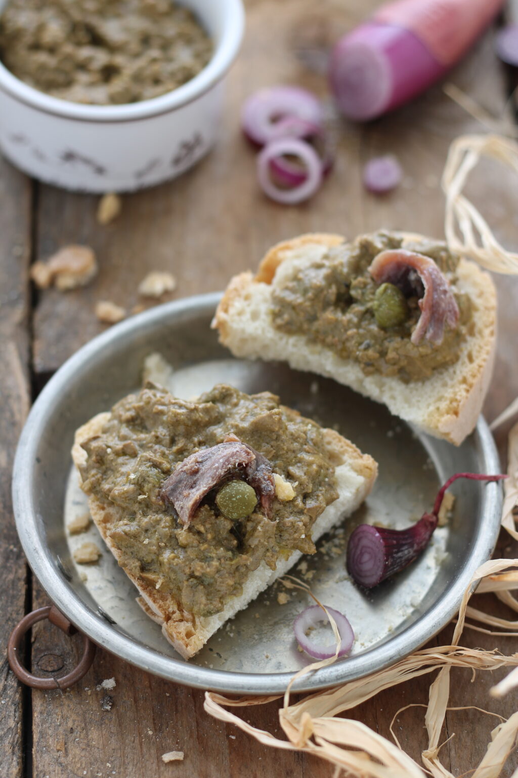 CROSTINI TOSCANI Con Fegatini Di Pollo - Ricetta Originale