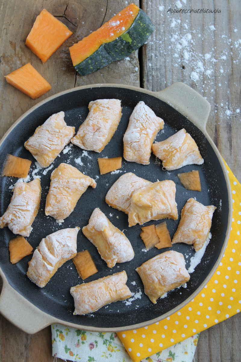 gnocchi di zucca senza patate