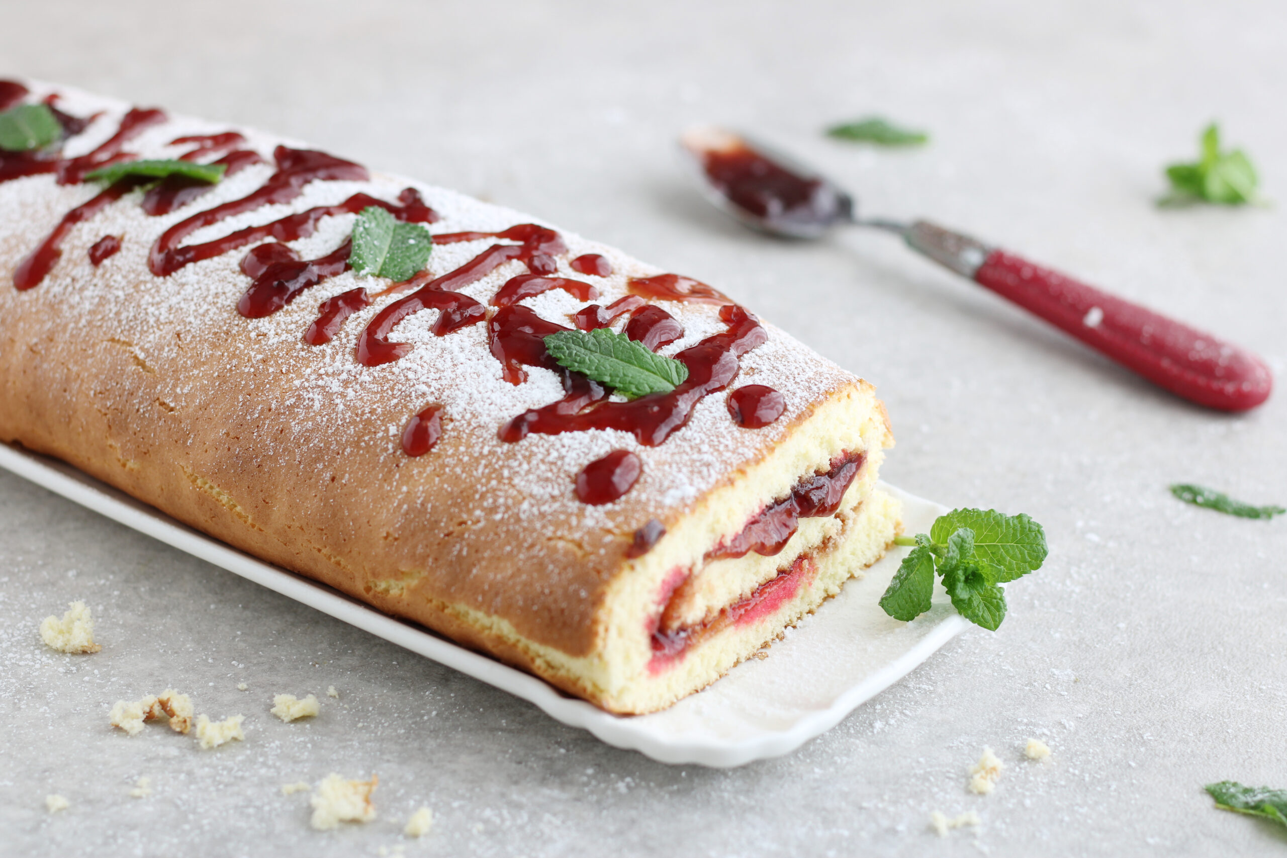 rotolo alla marmellata senza glutine