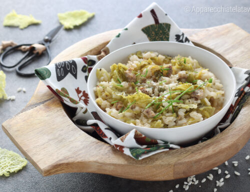 RISO VERZA, SALSICCIA E GORGONZOLA