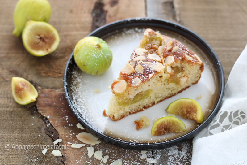 dolce con fichi verdi