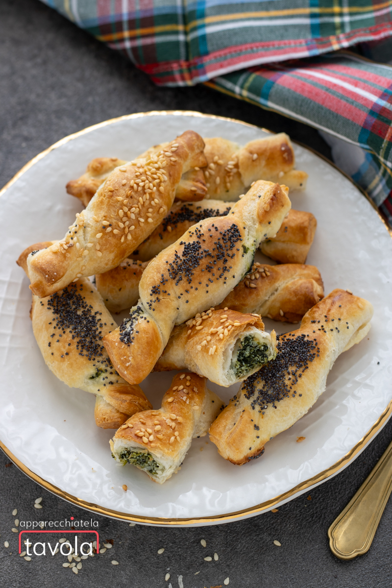 Caramelle di pasta sfoglia ricotta e spinaci