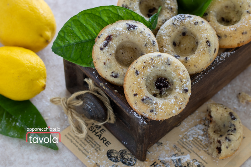 nuvolette al limone e cioccolato