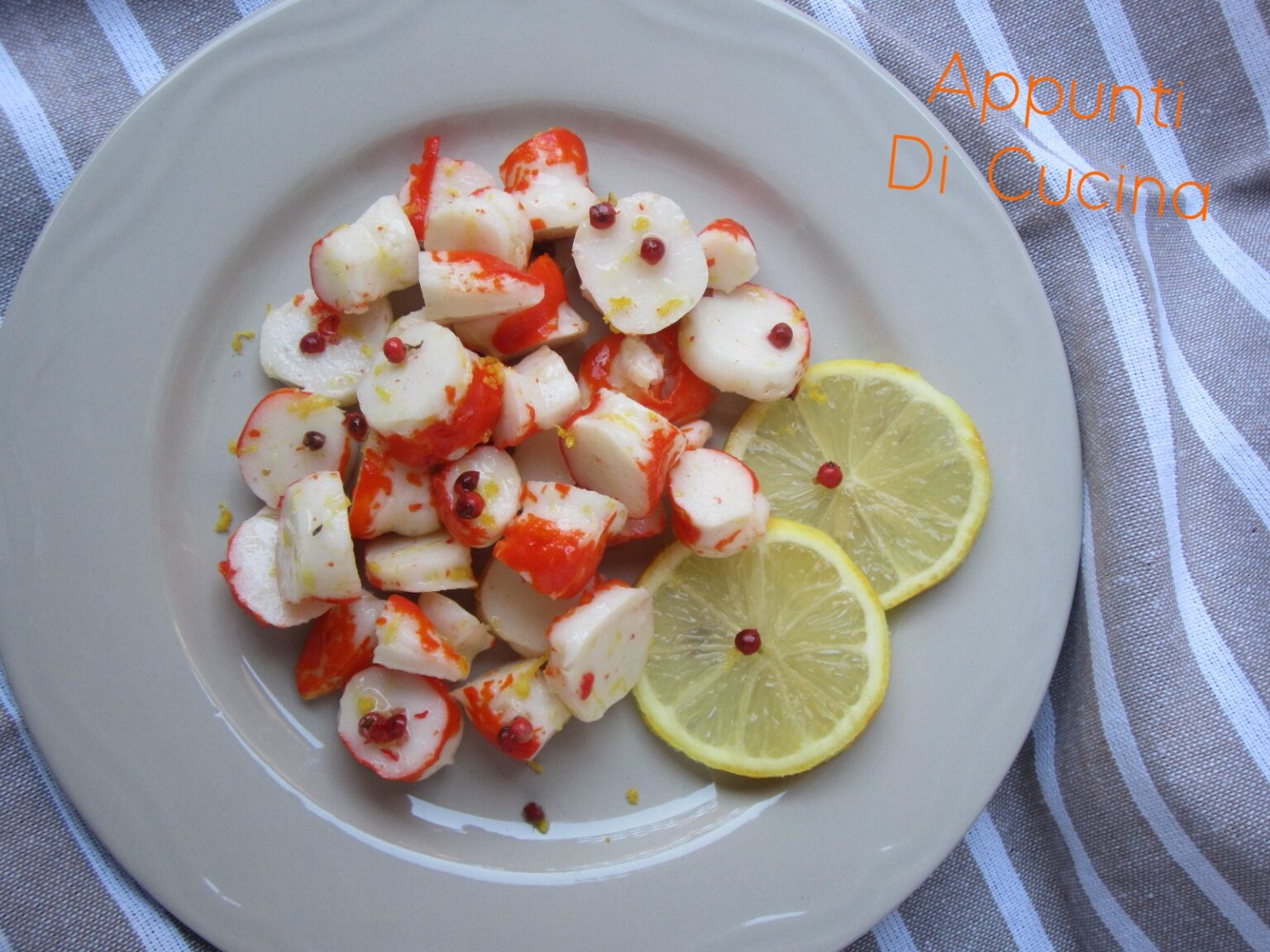 Gamberi Di Surimi Al Limone E Pepe Rosa Appunti Di Cucina