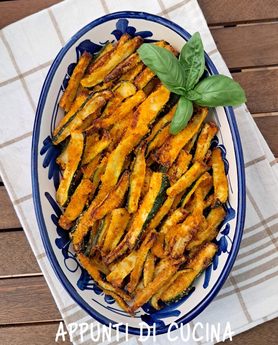 ZUCCHINE CROCCANTI IN FRIGGITRICE AD ARIA - APPUNTI DI CUCINA