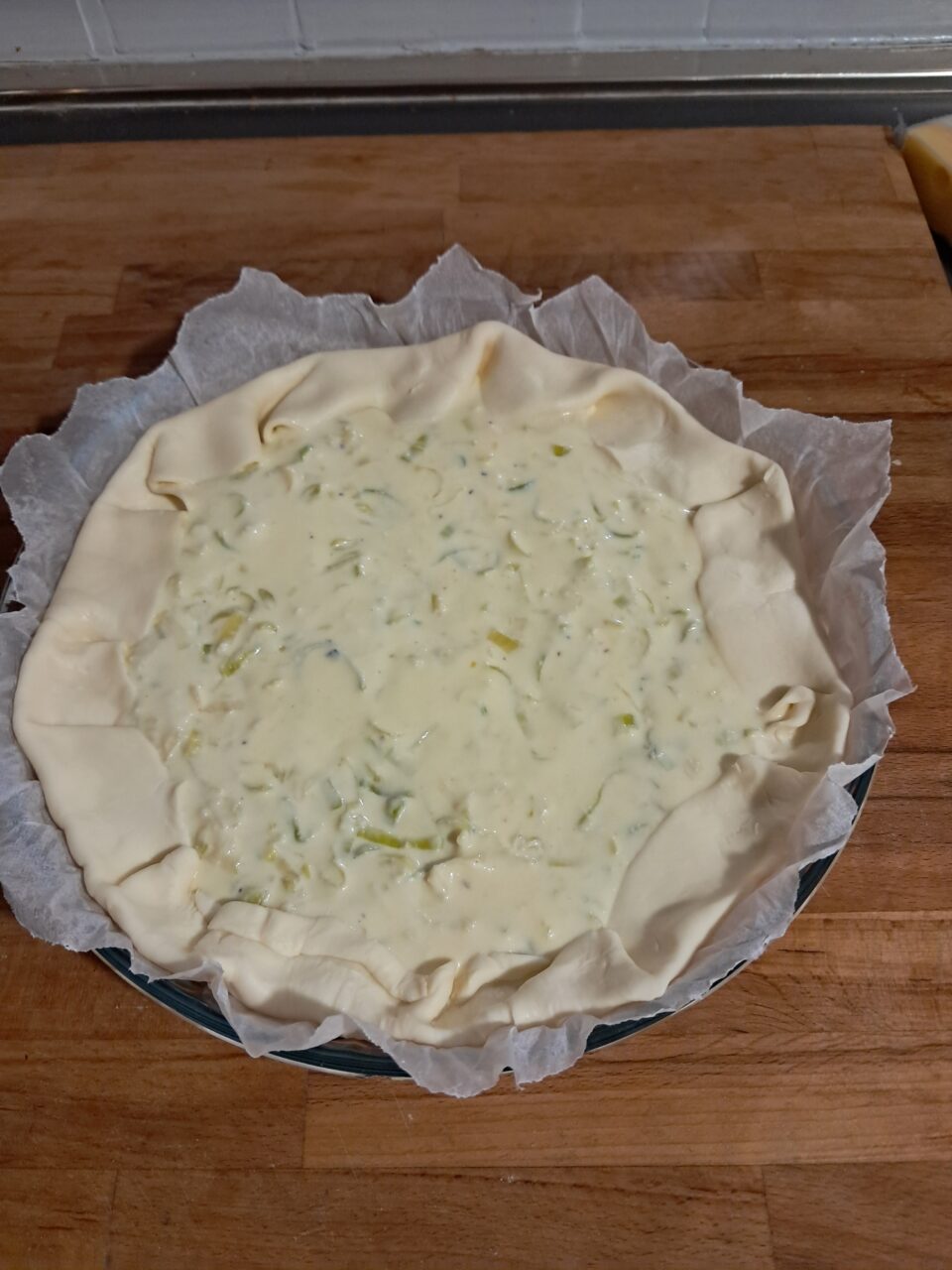 Quiche porri e caprino