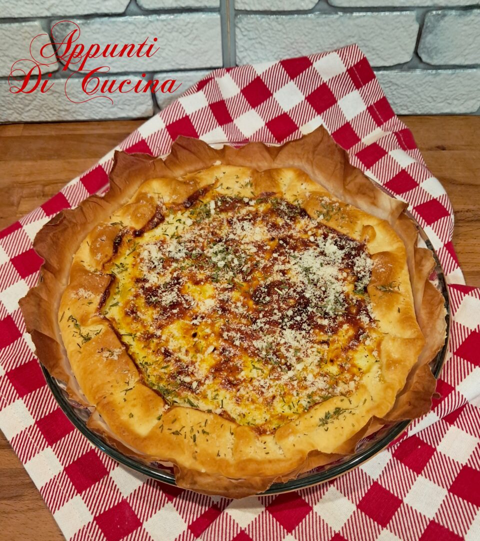 Quiche porri e caprino