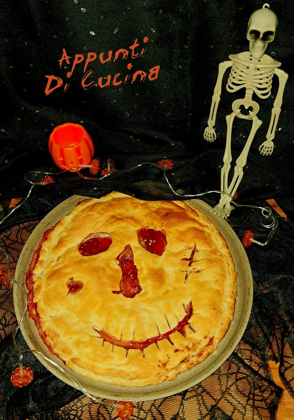 Torta zucca di Halloween alla marmellata