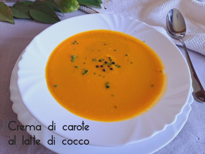 crema di carote al latte di cocco