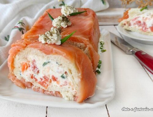 Tronchetto salmone e Philadelphia un antipasto per Pasqua raffinato con 3 ingredienti tutti ne vanno matti