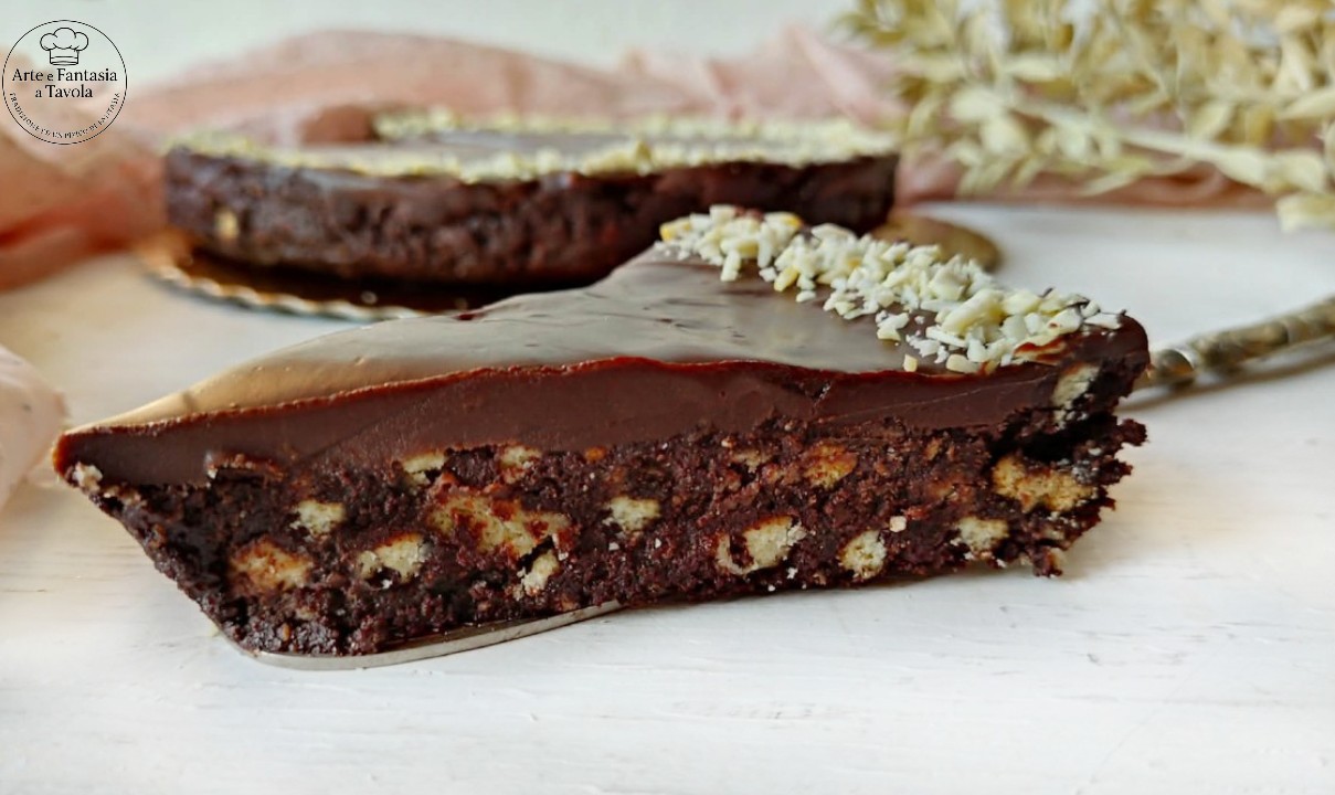 Torta Fredda al Cioccolato e biscotti