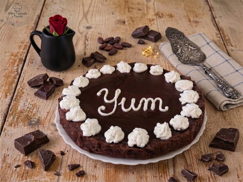 Crostata cioccolatosa con ganache