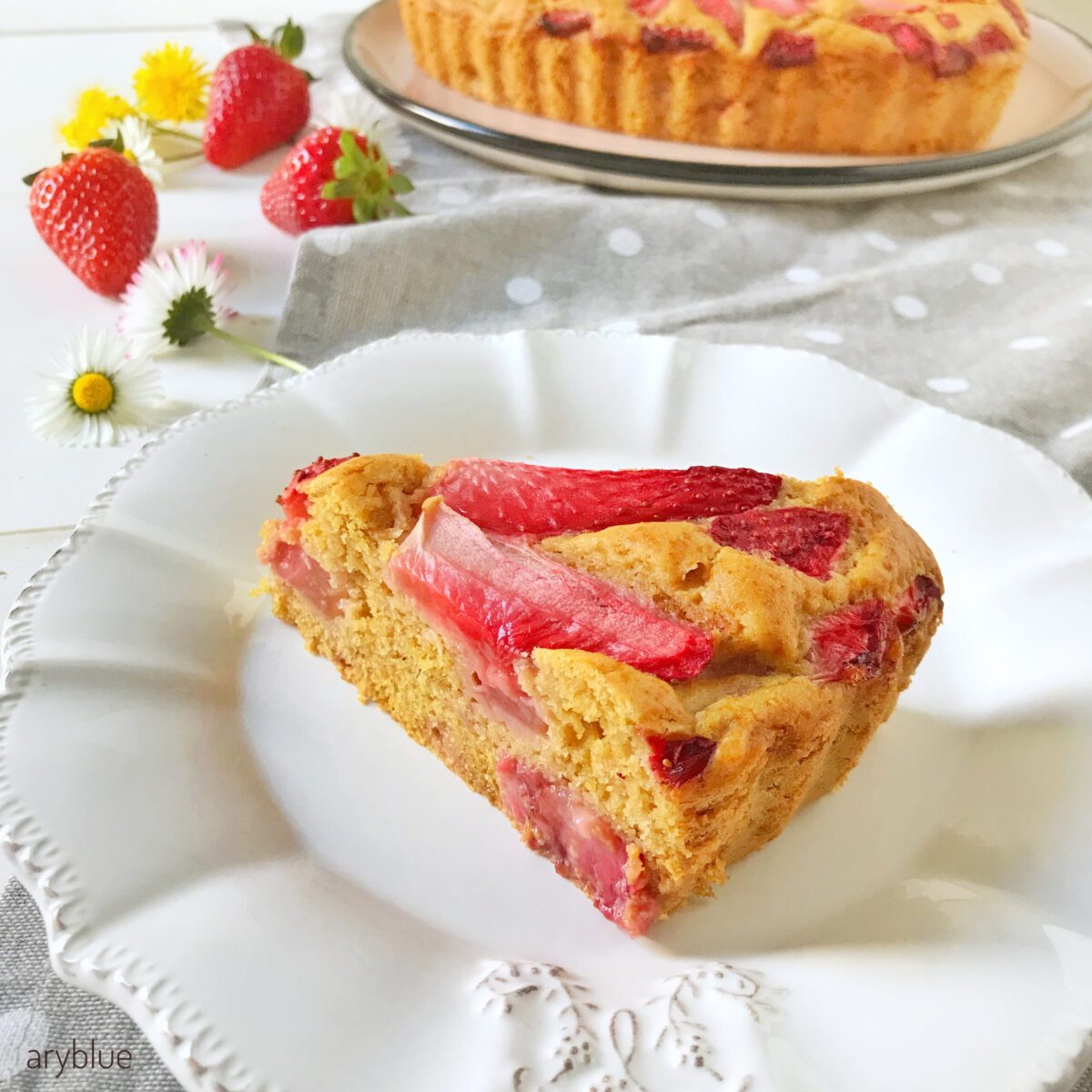 Torta vegan di fragole