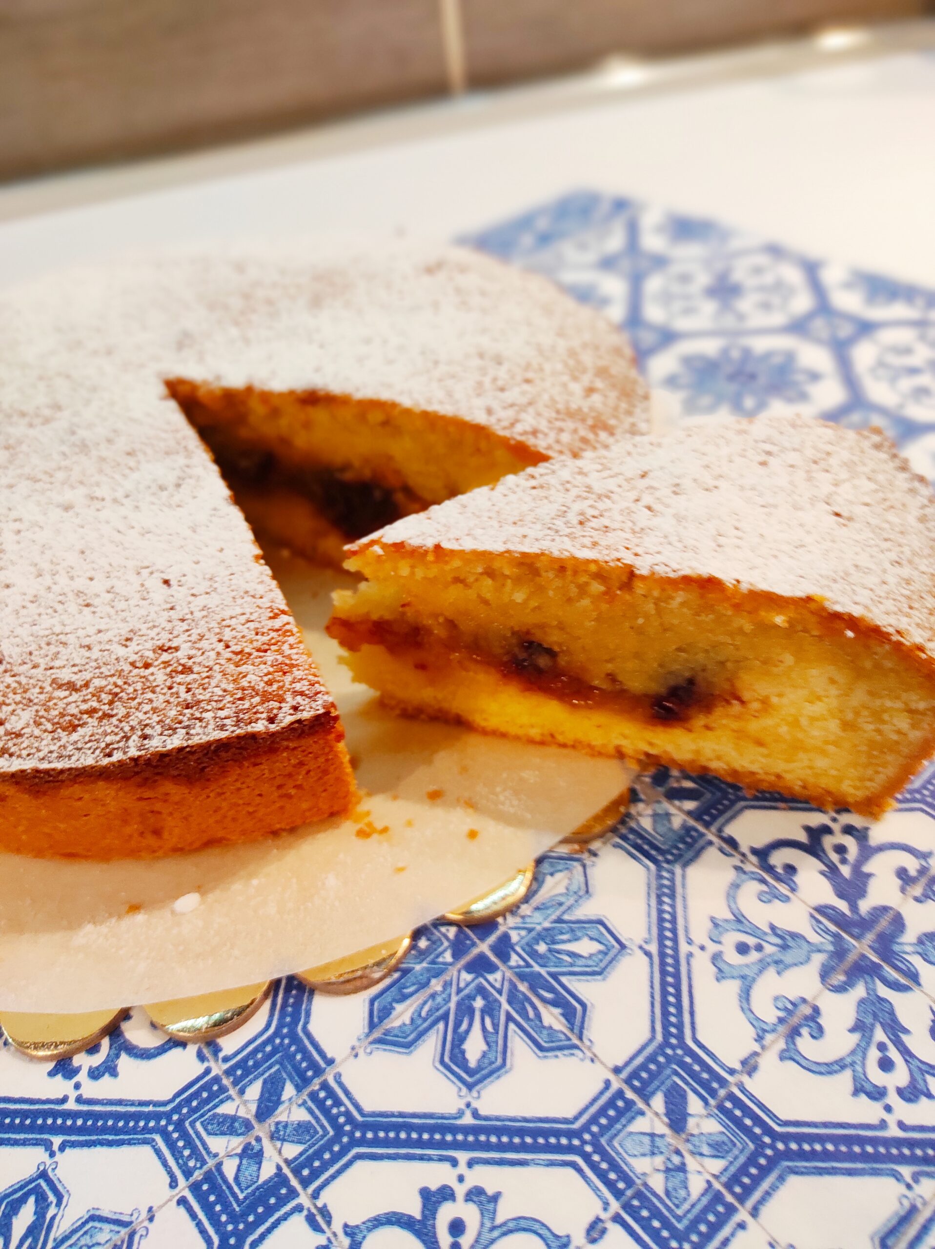 crostata con crema frangipane