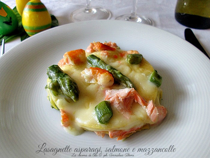 lasagnette asparagi salmone