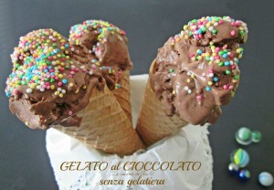 gelato al cioccolato senza gelatiera