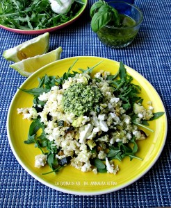 INSALATA quinoa pesto rucola mozzarella La cucina di ASI BLOG