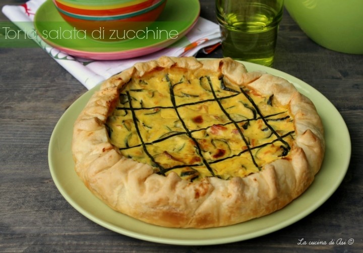 Torta salata di zucchine