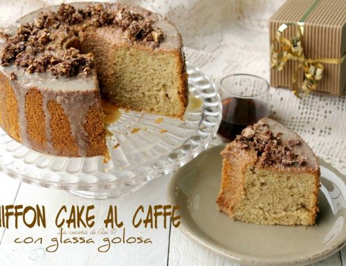 CHIFFON CAKE AL CAFFE’  CON GLASSA GOLOSA